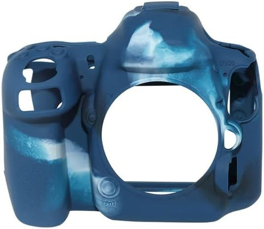 SCKCVGETFG Pixel D500 DSLR Silicone Protector Fit Nikon Camera Soft Silicone Armor Skin Case Cover(Blue)
