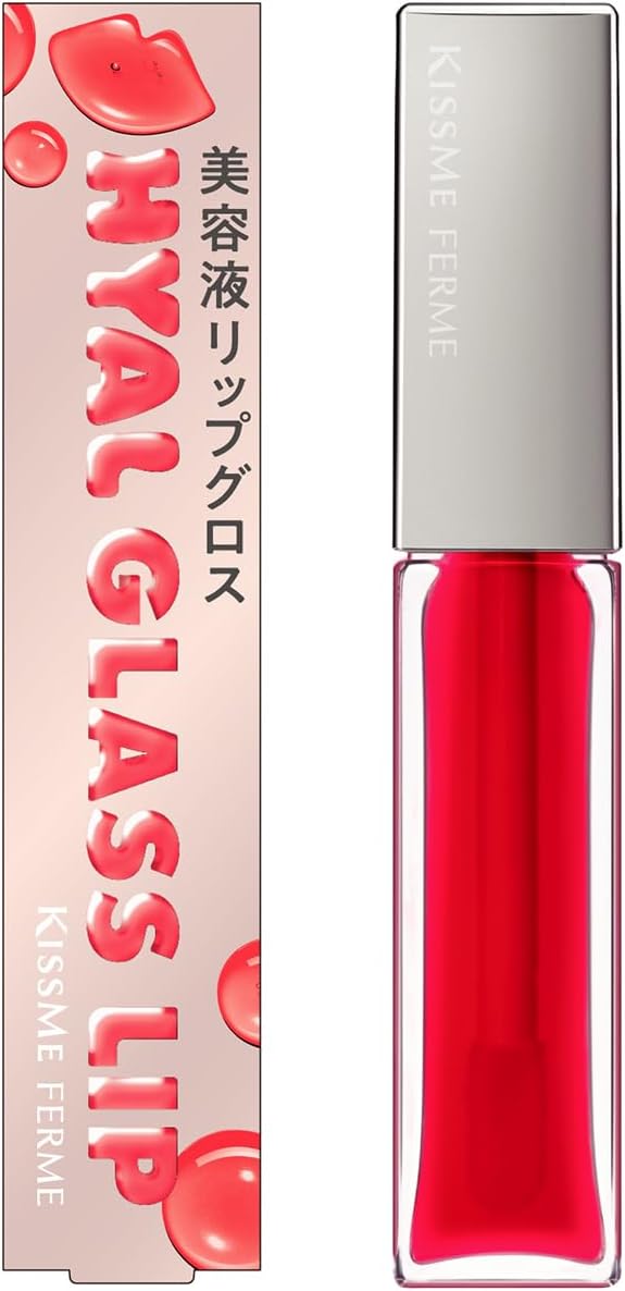 Kiss Me FERME Hear Glass Lip 02 Jelly Red