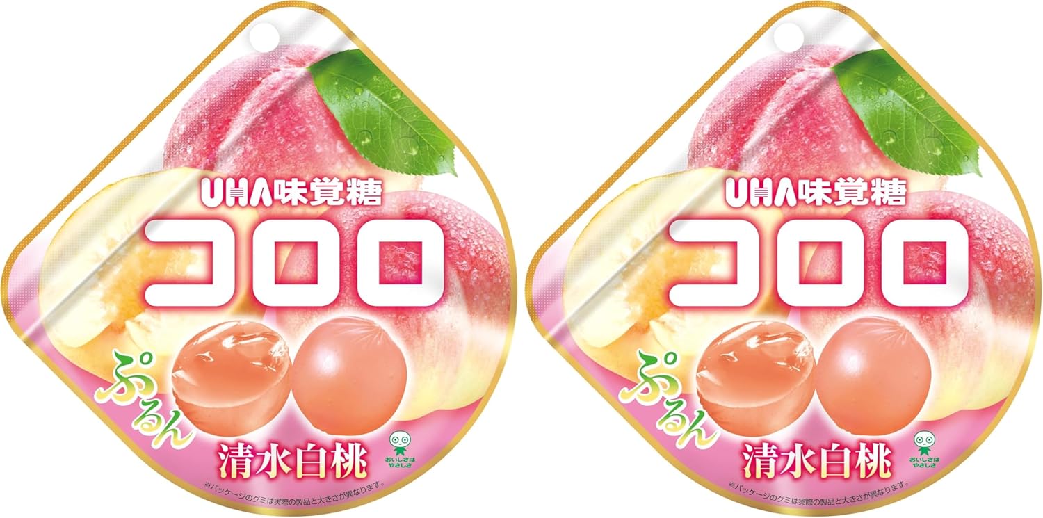 UHA Flavor Sugar, Coloro, Pure Water White Peach, 1.4 oz (40 g) (x 2)