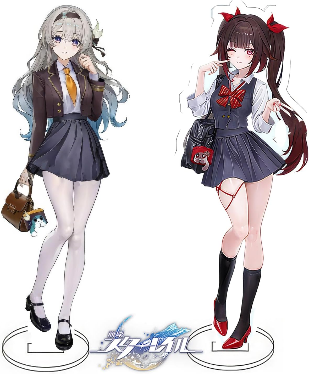 Collapse Star Rail Collapsible Star Rail Goods Popular Character Acrylic Stand Blade Silver Wolf Raksha Firefly Game Cute Anime School Uniform JK (Firefly/Fireworks)