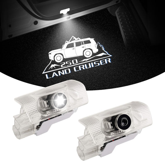 Toyota New Rank Land Cruiser 250 Courtesy Lamp LED Courtesy Light with Laser Logo TRJ250W/GDJ 250W Type 5 Seater 7 Seater April 2024 - Present Door Welcome Light Exclusive Design Genuine