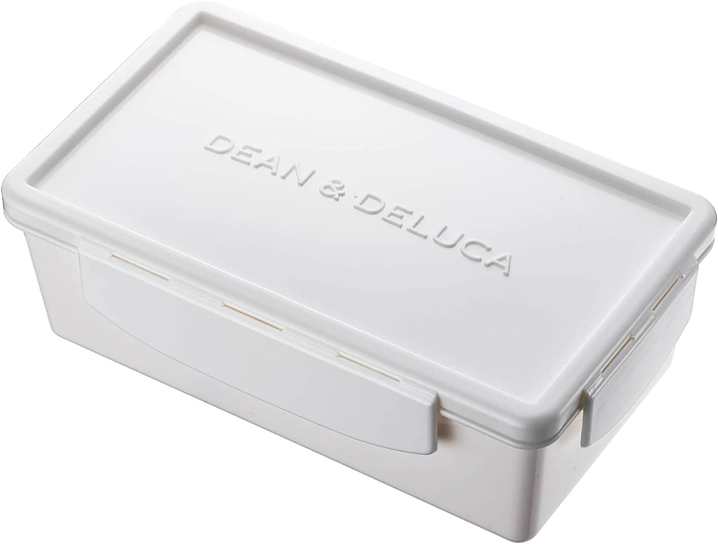 DEAN & DELUCA Lunch Box, Medium, White, 27.6 fl oz (800 ml), Microwavable, Dishwasher Safe, Bento Lunch Box, Compact, Simple