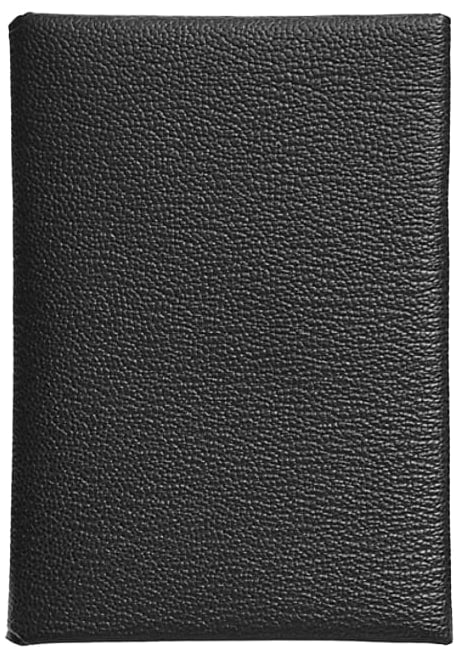 HERMÈS 'BLACK' CALVI DUO COMPACT CARDHOLDER