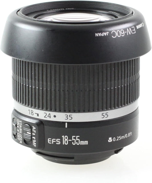 Canon Standard Zoom Lens EF-S18-55mm, F3.5-5.6, IS, APS-C Compatible