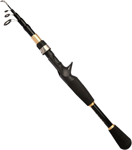 Fur Telescopic Fishing Rod,Telescopic Lure Rod,Telescopic Rod Baitcasting Rod-Long Range Baitcasting Rod,Durable Far-Throw Fishing Rod,Travel Casting Fishing Rod,Fishing Enthusiast