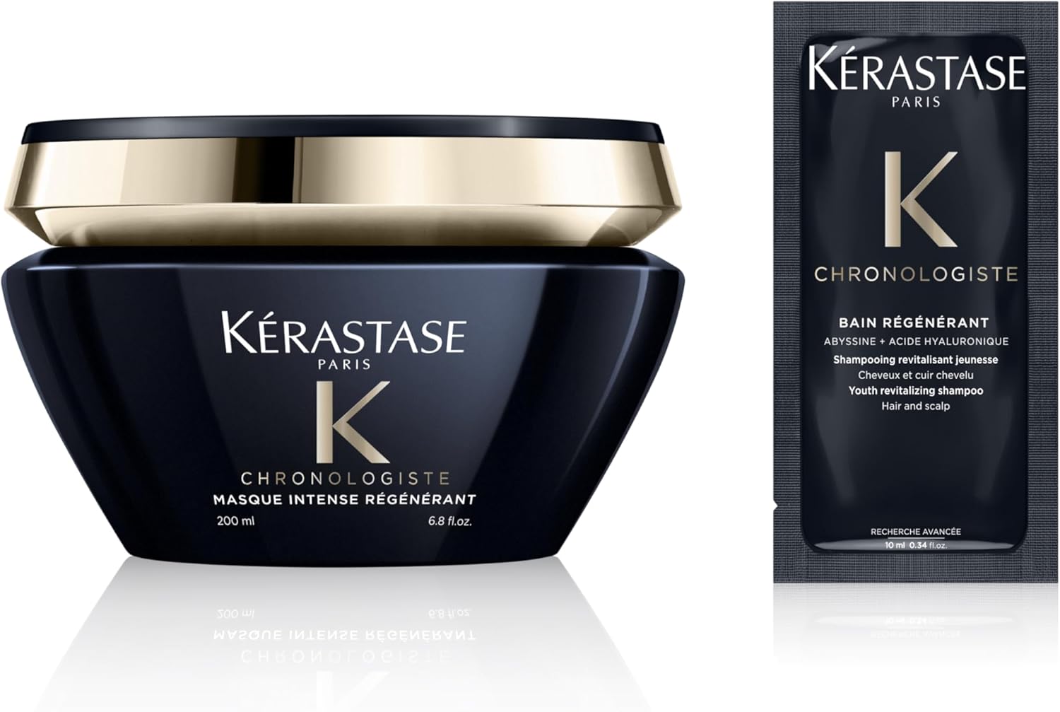 Kerastase Hair Mask, Chronologist, R, 6.8 fl oz (200 ml), Free Sample Included, For Complex Hair Troubles
