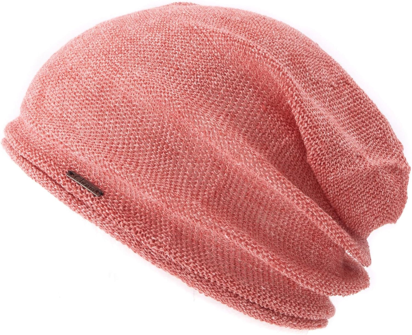 CHARM 100% Hemp, Loose, Non-Sewn, Summer Knit Hat, One Size Fits Most, 5 Colors, Stretch, Cool, Large Sizes