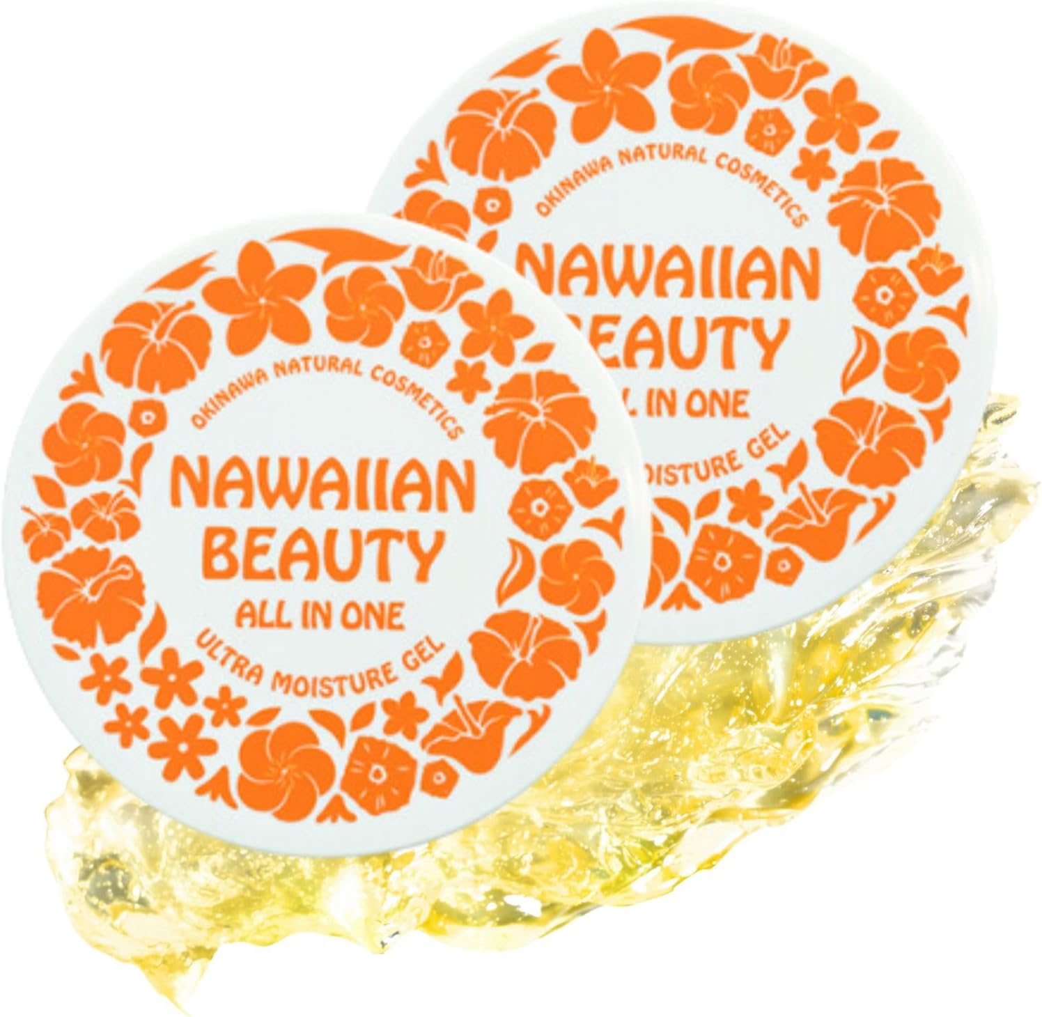 [Set of 2] Nawaian Pororina All-in-One Gel, Pearl Barley, Skin Care, Organic, Okinawan Origin Ibo, Lotion, Milky Lotion, Serum, Cream, Placenta, Hyaluronic Acid, Botanical 1.1 oz (30 g)