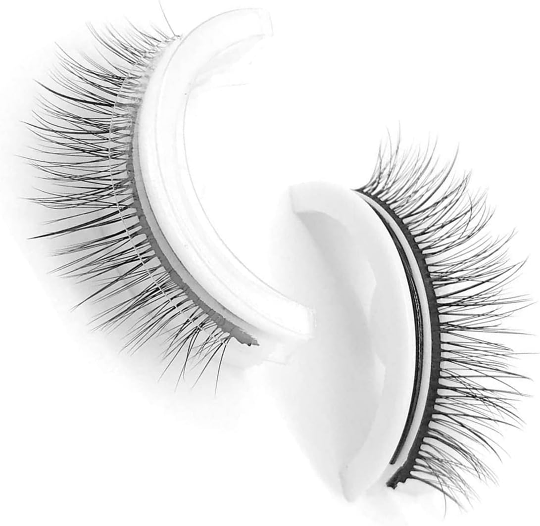 Natural False Eyelashes, 1 Pair of Eyelashes, No Glue, 3 Seconds for Long, Curling, Thickening, Slimming Eyelashes Makeup