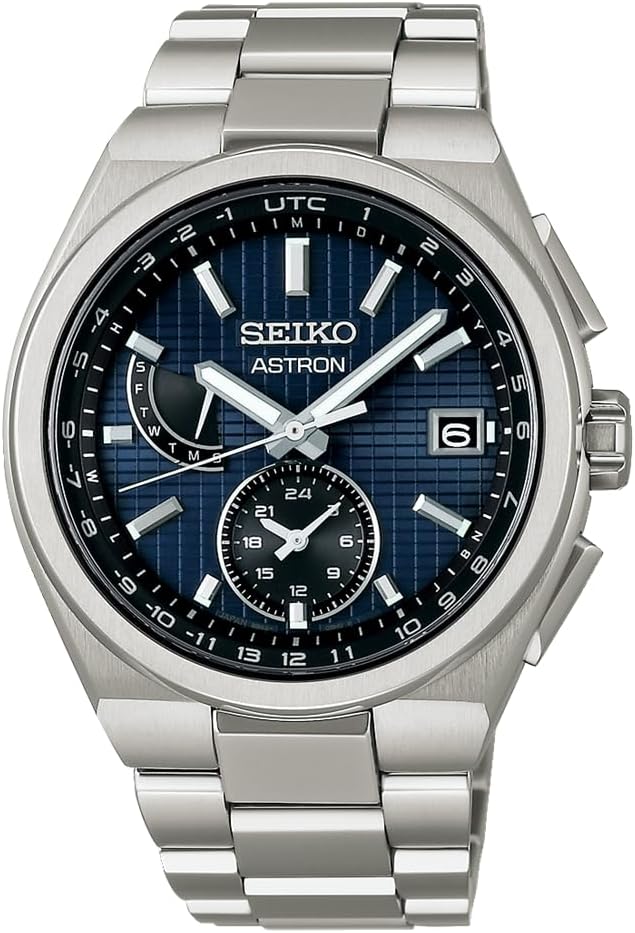 Seiko Watch Astron NEXTER 8B63 Solar Radio Watch, Titanium, Dial: Navy, Bracelet Type