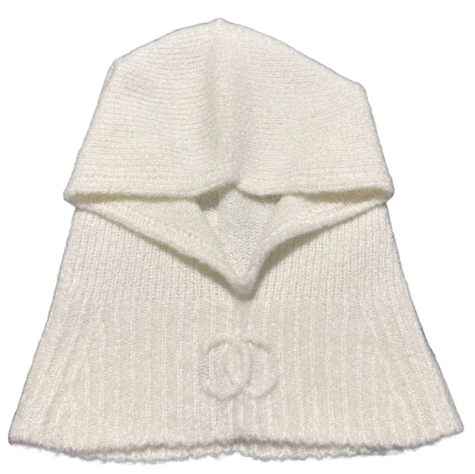 CHANEL 'CREAM' CASHMERE CC BALACLAVA