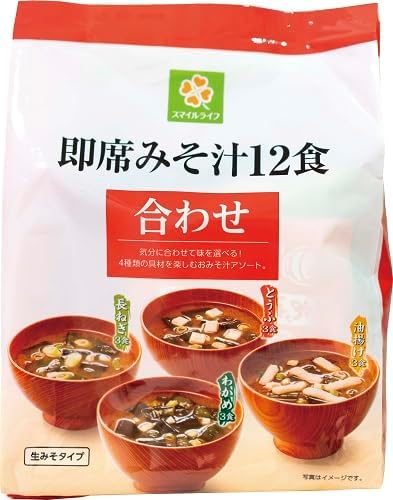 Smile Life Instant Miso Soup (Assorted), 12 Servings