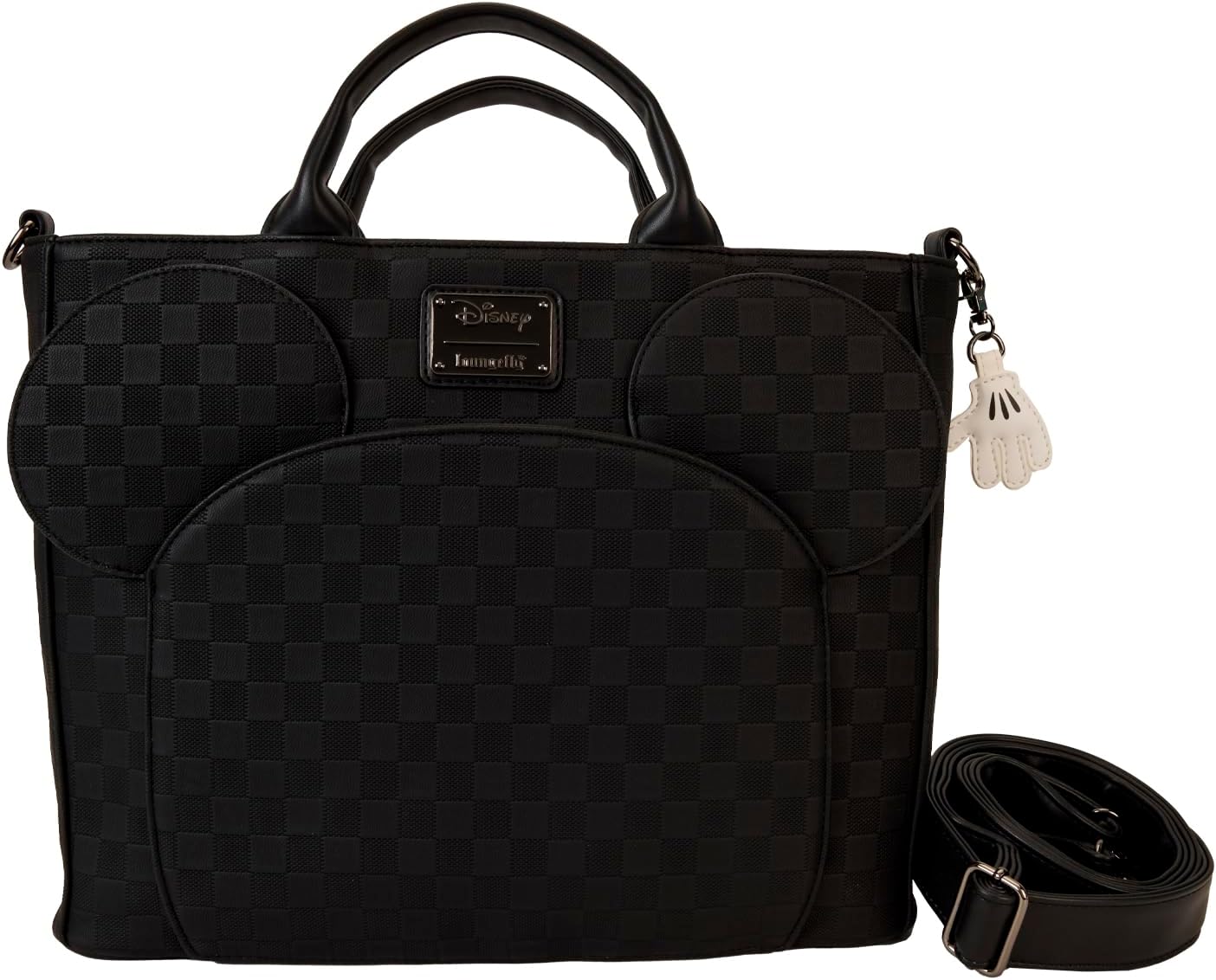 Mochila Convertible y Bolso de Mano con Textura a Cuadros de Mickey Mouse de Loungefly