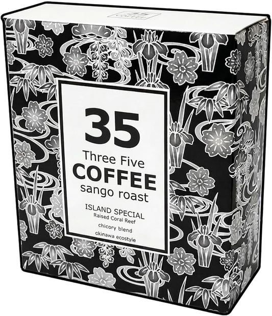 35COFFEE Coffee ISLAND SPECIAL Coral Roast Chicory Blend Tetra Bag Coffee 1 Box (5 Pack) Okinawa Souvenir