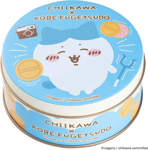 【Authentic Product】Kobe Fugetsudo Chiikawa Mini Gaufres Candy Canned 【Spotted】 6 pieces (Vanilla Strawberry Flavor Chocolate 3 pieces x 2 bags)