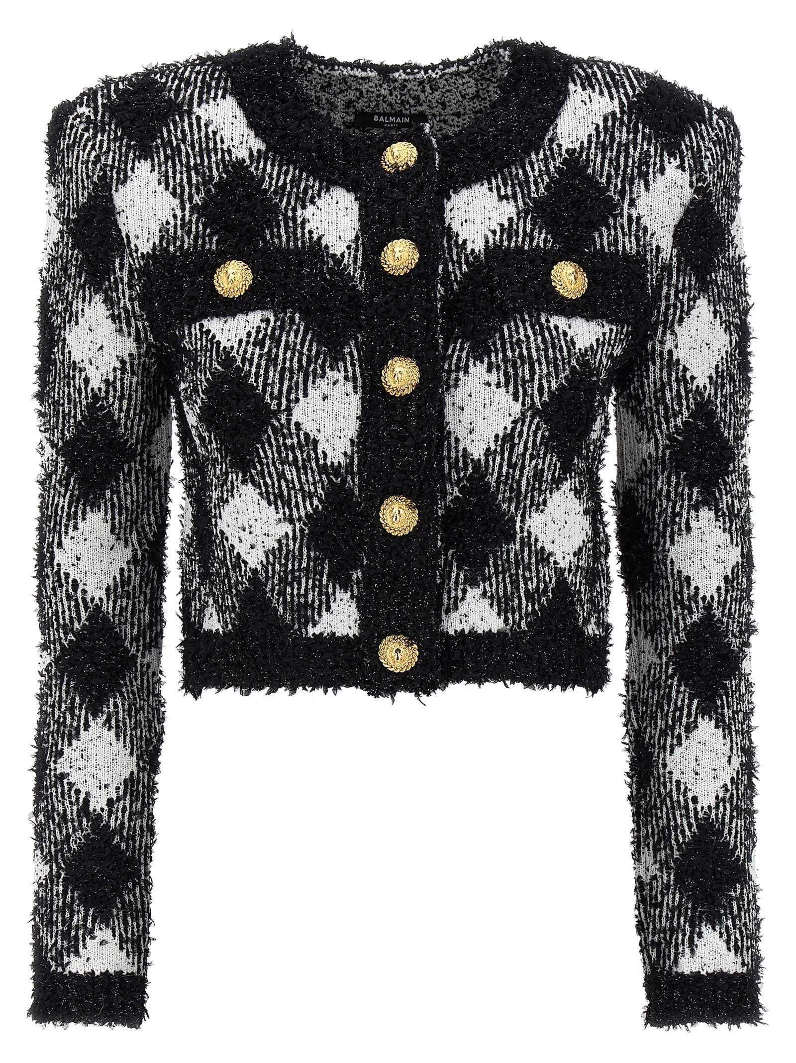 Balmain Vichy Tweedショートジャケット - Image 1