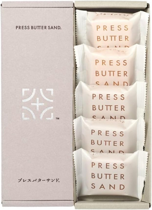 Official: Press Butter Sand Butter Sandwich Cookies, Plain, Pack of 5