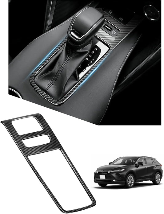 Toyota Harrier 80 Series Shift Panel Cover, Interior Panel, Carbon Fiber Color, Console Switch Panel Cover, Made of ABS, Specially Designed for Vehicles, Interior Parts, Custom Dress Up