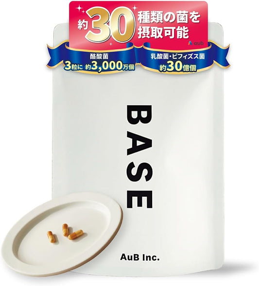 aub BASE Athlete Bio Mix Butyric Acid Bacteria, Lactic Acid Bacteria, Bifidobacterium About 30 species 90 capsules