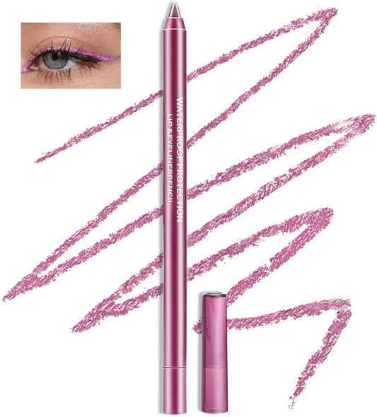 Boobeen Colorful Gel Eyeliner Pencil, Waterproof Eyeliner Pen, Matte Metallic Eyeliner Set for Women, Cream Eyeshadow Pencil Perfect for Colored Eye Makeup