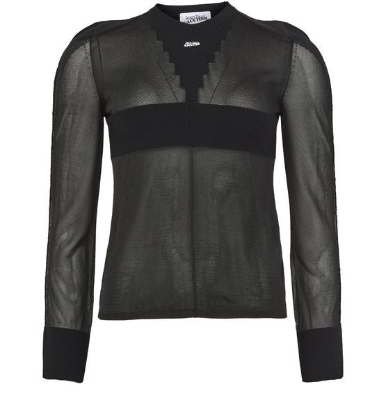 JEAN PAUL GAULTIER ビスコースニット製 長袖 クルーネックセーター - Image 1