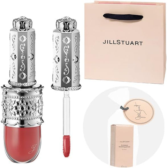 Jill Stuart Lip Lacquer, Blooming Garland (#02 Warm Tulip), 0.2 fl oz (6.1 ml), Lip Gloss, Lip Color, Cosmetics, Mother's Day, Birthday, Christmas, White Day, Return Gift, Shopping Included