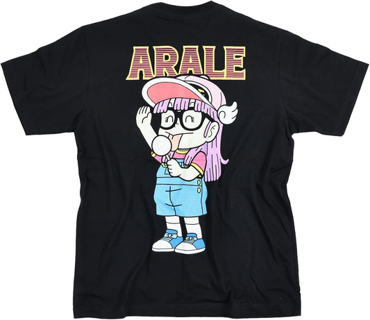 EVERSOUL Dr. Slump Arale-chan T-shirt, Short Sleeve, Character, ARALE Hat, Illustration, Anime, Goods, Dance, Skater, Gift, Men's