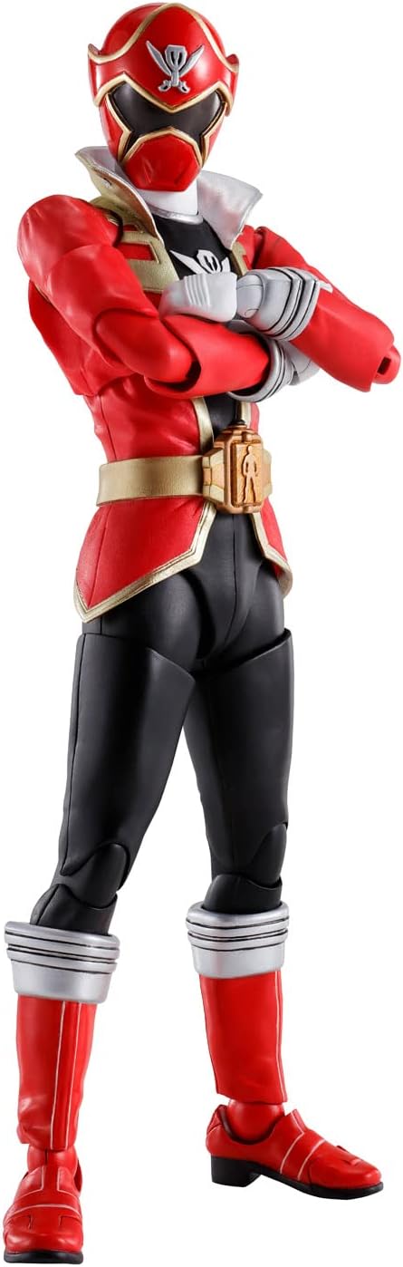 S.H. Figuarts (True Bone Carving Process) Pirate Sentai Gokaiger Gokai Red, Approx. 5.7 inches (145 mm), PVC & ABS, Pre-painted Action Figure