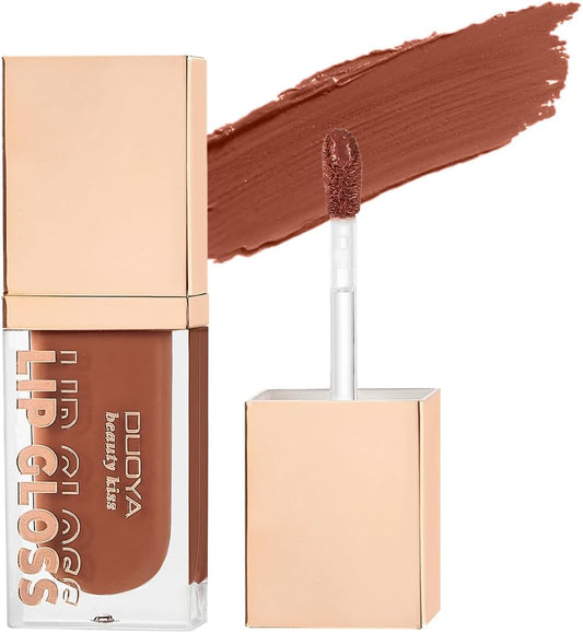 Matte Lip Glaze, Does Not Stick to Cups, 12 Colors, High Coloring, Strong Adhesion, Long Keep, Light Fit, Glossy Matte Finish, Difficult to Fall Off #01 Milk Apricot