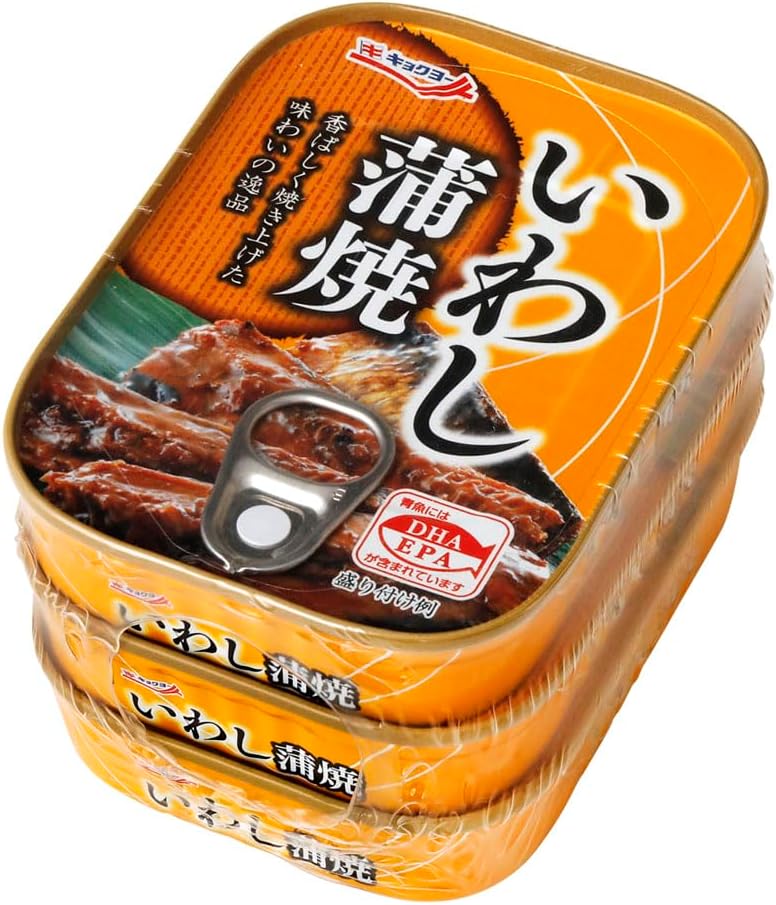 Kiyo Iwashi Kabayaki 3.2 oz (90 g) x 3 Cans Pack