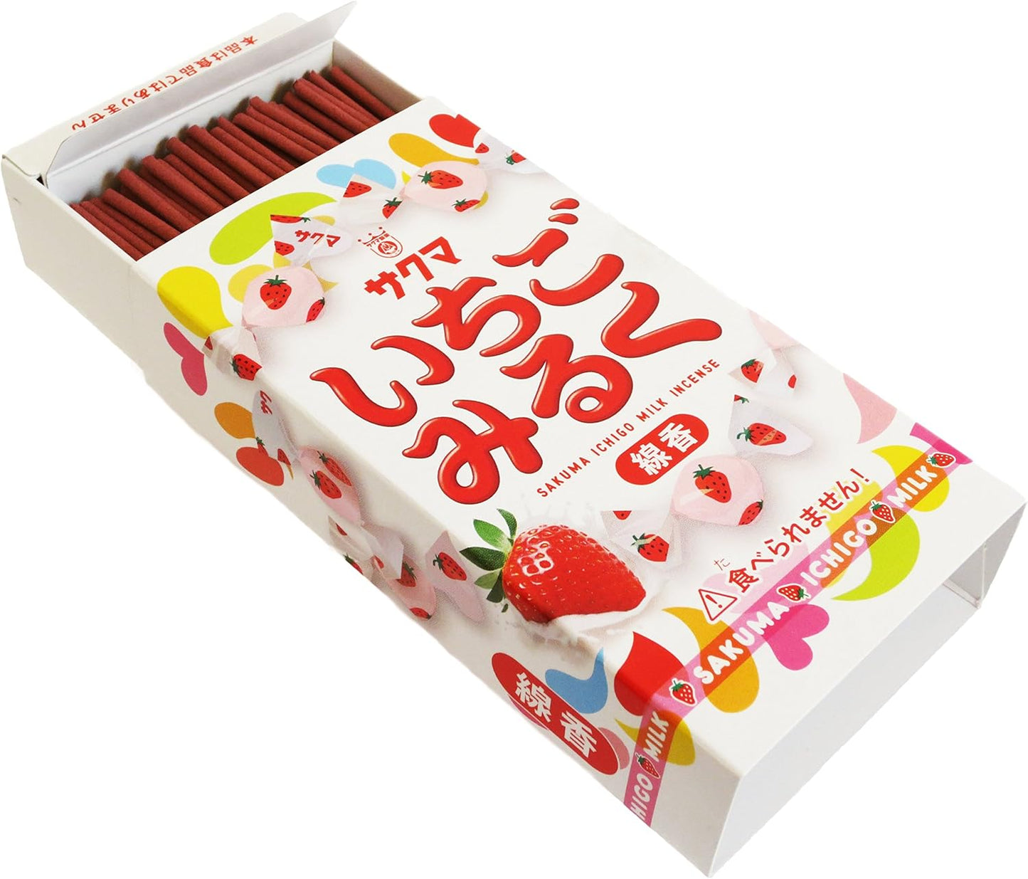 ミニ線香 いちごみるく 約50g いちごミルクキャンディの香りのお線香 ろうそく8本入り Cセット