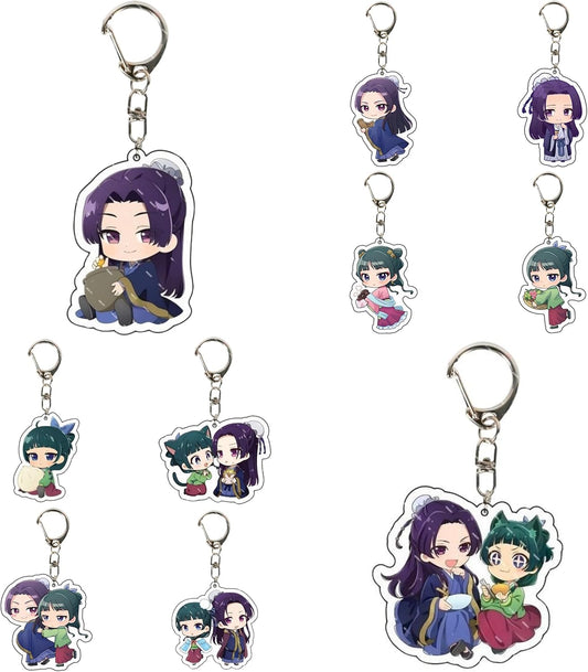 [Loraretta] 薬屋のひとりごと キーホルダー 猫猫 マオマオ ギョクヨウ コスプレ小物 装飾小道具 かわいい 多個模様選択可 アニメグッズ 飾り 萌えグッズ 萌えキーホルダー贈り物 通勤 通学 小物 プレゼント[非公式] [並行輸入品]