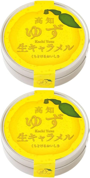 Shikoku Kensho Takachi Yuzu, Raw Caramel, 12 Capsules x 2 Cans, Made in Japan, Uses Yuzu from Kochi Prefecture, Refreshing, Restores, Sweets, Snacks, Snacks, Snacks, Snacks, Snacks, Gifts, Gift