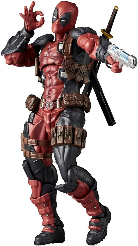 Kaiyodo Revoltech Amazing Yamaguchi Deadpool Ver. 2.5, Total Height: Approx. 6.7 inches (170 mm), Non-scale, PVC & ABS, Painted Action Figure