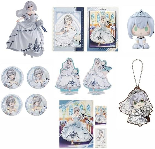 Ichiban Kuji Holo Live ~Wedding Dress Style ~ White Silver Noel Set of 10 Types Complete Set Complete Set Figure, Visual Board, 2 Types, Chocoko Pretend Figure, Can Badge, Normal Version, Hologram