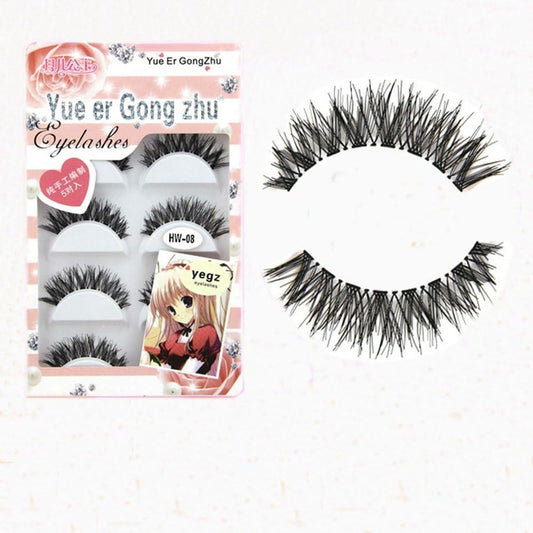 5 Pairs False Eyelashes, Ultra Thick, Stage Use, Cosmetic, Natural, Long Eyelash Extensions, Fake Eyelashes, Handmade, 3D