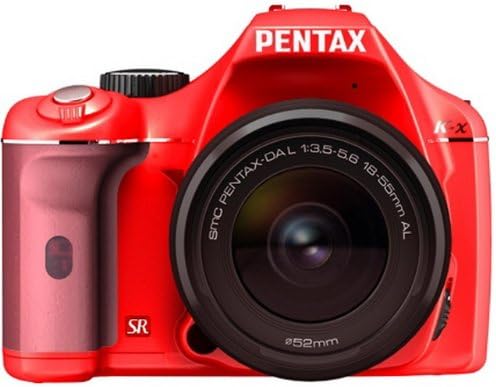 Pentax DSLR K-X Camera Lens Kit, Body: Red