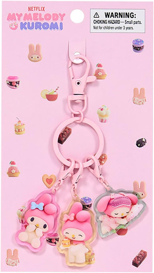 Sanrio (SANRIO) Acrylic Keychain (Netflix Original Anime My Melody & Kuromi) My Melody Acrylic & Steel Suitable for ages 3 and up 883328