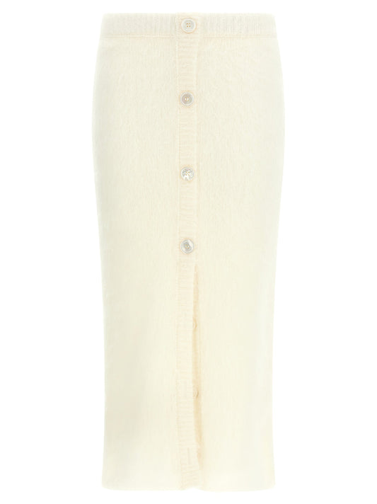 Alessandra Rich 'Carded Mohair' Skirt - Image 1