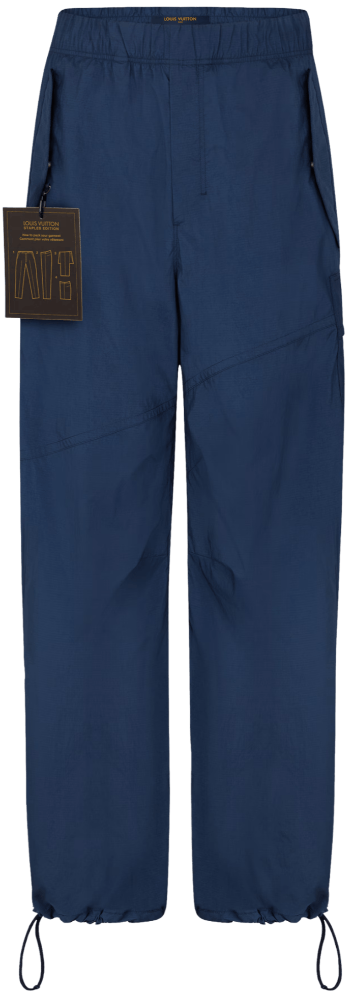 LOUIS VUITTON 'NAVY' CARGO TRACK PANTS