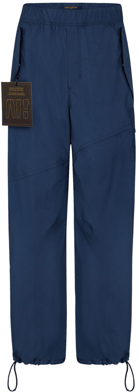 LOUIS VUITTON 'NAVY' CARGO TRACK PANTS