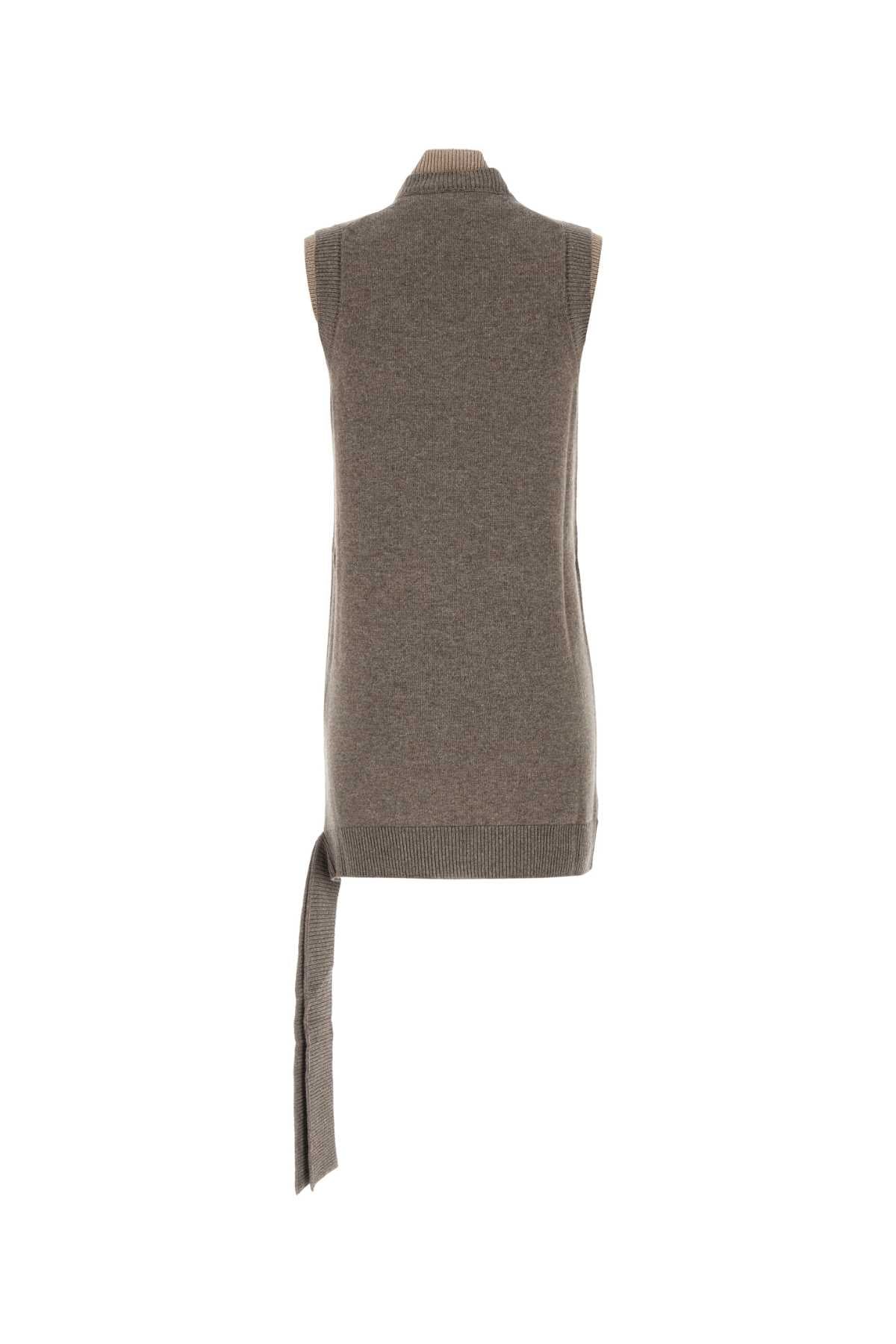 Fendi フェンディブラウンウールブレンドドレス - Image 1