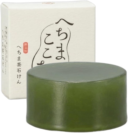 [Loofah Makosho] Face Wash Soap with Horse Oil & Loofah Water, For Sensitive & Dry Skin, Made in Japan, No Synthetic Surfactants