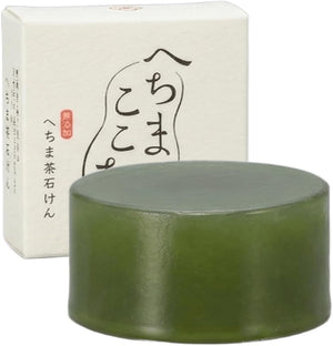 [Loofah Makosho] Face Wash Soap with Horse Oil & Loofah Water, For Sensitive & Dry Skin, Made in Japan, No Synthetic Surfactants