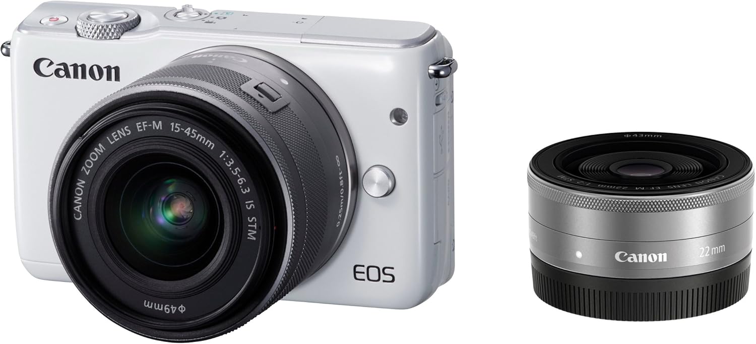 Canon Mirrorless Single Lens Camera EOS M10, whites