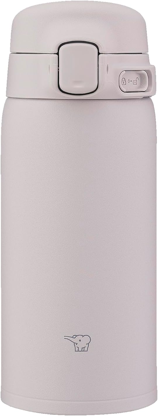 Zojirushi SU-BA36-HM Water Bottle, 12.2 fl oz (360 ml), Evolved to be Easy to Clean, Dishwasher Safe, Seamless Stopper, Only 2 Wash Points, Lightweight & Compact, Cold & Heat Retention, One-Touch Mug