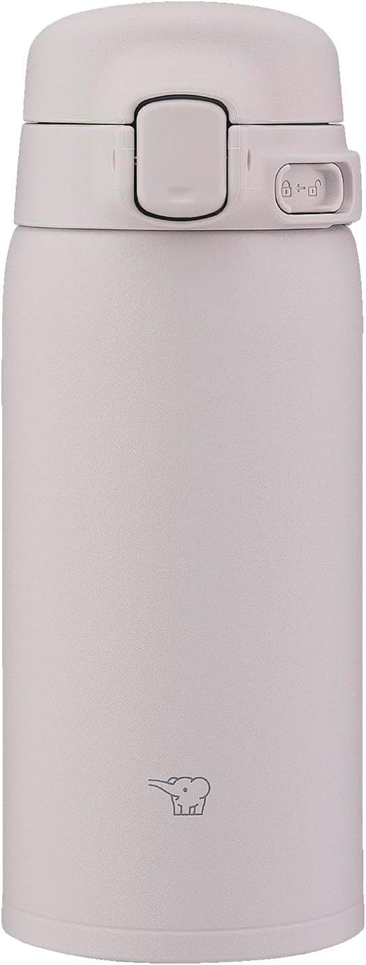 Zojirushi SU-BA36-HM Water Bottle, 12.2 fl oz (360 ml), Evolved to be Easy to Clean, Dishwasher Safe, Seamless Stopper, Only 2 Wash Points, Lightweight & Compact, Cold & Heat Retention, One-Touch Mug