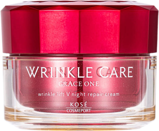 Grace One Wrinkle Care, Wrinkle Lift, Night Cream, Niacinamide, Wrinkle Reduction, Whitening, Kose