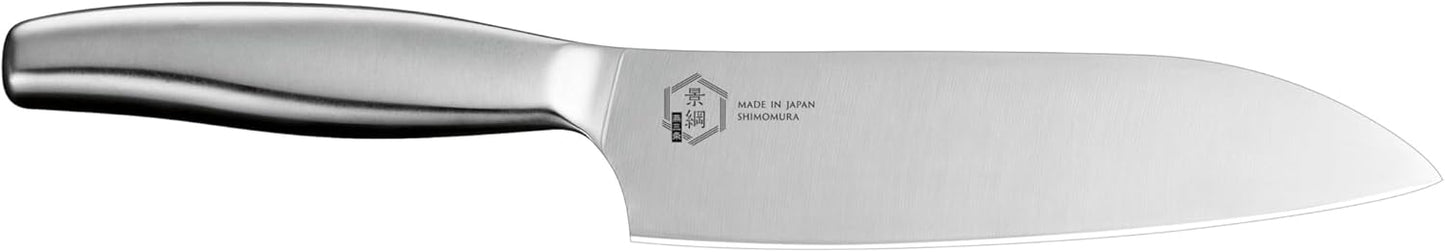 Shimomura Industries KGT-101 Kagatsunaku Santoku Knife, 6.5 inches (165 mm), Dishwasher Safe