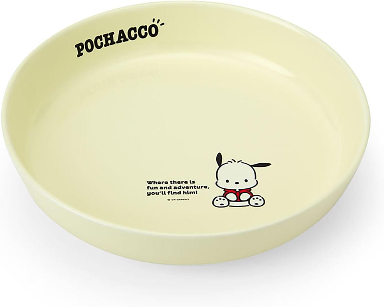 Sanrio 186619 Potchacco Plate, 8.3 inches (21 cm), Microwave, Dishwasher, Dish-Dryer, Ceramic, Curry Plate, Pasta Plate